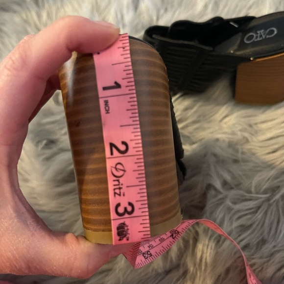 Cato 39724282 chunky heel sandals size 7 3.5” heel - Picture 9 of 11